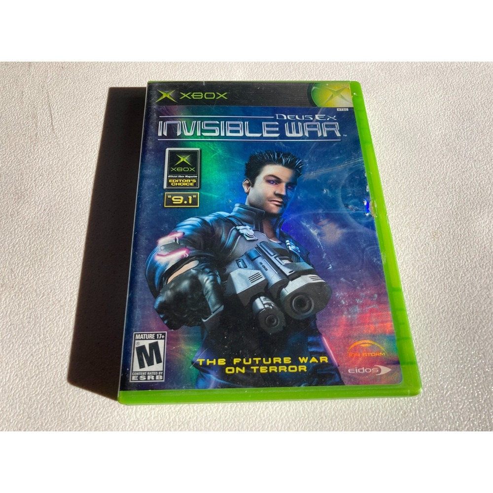 Deus Ex Invisible War Microsoft Xbox 2003 Complete Tested Works RPG NTSC-U/C